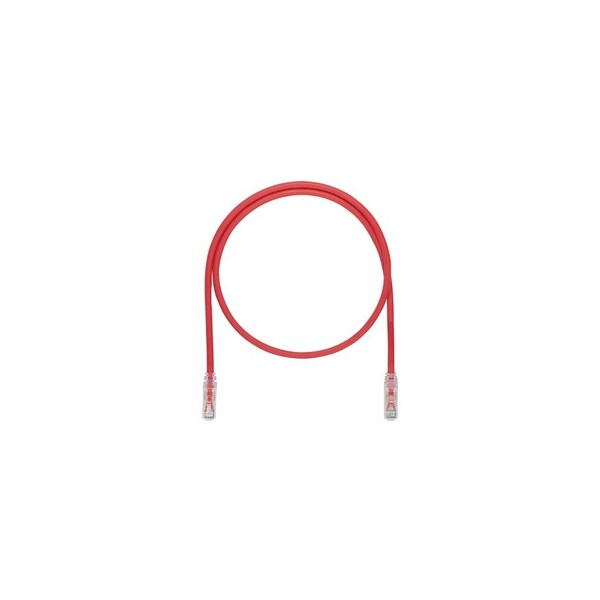 Panduit CAT6A SD PATCHCORD UTP 10GB/S, 4PR RJ45/RJ45 CLEAR BOOT, RED, 23 FT UTP6ASD23RD